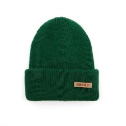 Czapka SINNER Maka Beanie, zielona. Zielone czapki męskie sinner, na zimę, bez wzorów, sportowe. Za 230.00 zł.