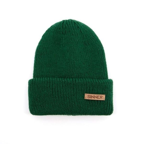 Czapka SINNER Maka Beanie, zielona. Zielone czapki męskie sinner, na zimę, bez wzorów, sportowe. Za 230.00 zł.