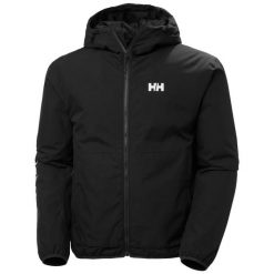 Kurtka wodoodporna Helly Hansen Ervik Ins. Czarne kurtki męskie Helly Hansen, m, bez wzorów, bez ramiączek, bez kaptura. Za 815.20 zł.