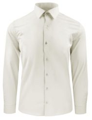 Elegancka Koszula Męska - Victorio - Kolor Kości Słoniowej (Ecru). Białe koszule męskie Victorio, m, bez wzorów, z bawełny, bez kołnierzyka, bez ramiączek. Za 139.00 zł.