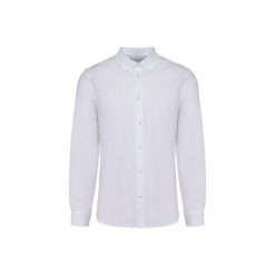 Koszula z długim rękawem Kariban Premium Oxford. Białe koszule męskie KARIBAN, m, bez wzorów, z bawełny, bez kołnierzyka, bez ramiączek. W wyprzedaży za 203.00 zł.