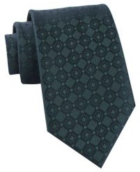 Krawat Męski - Chattier - Ciemna Zieleń, Grochy. Zielone krawaty i muchy męskie Chattier, bez wzorów, z tkaniny, eleganckie. Za 49.00 zł.