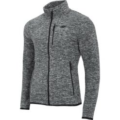 Polar męski PLM001 - średni szary melanż. Bluzy z polaru męskie marki 4f. Za 129.99 zł.