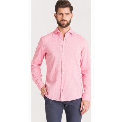 KOSZULA HANJO Joop! Jeans. Czerwone koszule męskie JOOP! Jeans, l, bez wzorów, z bawełny, bez kołnierzyka, bez ramiączek. Za 258.30 zł.