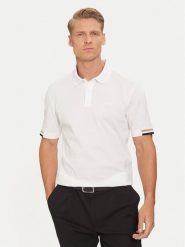 Boss Polo Parlay 147 50467113 Biały Regular Fit. Białe koszulki polo męskie Boss, m, bez wzorów, z bawełny, bez kołnierzyka, bez ramiączek. Za 309.99 zł.