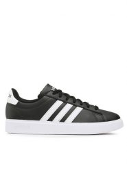 Adidas Sneakersy Grand Court Cloudfoam GW9196 Czarny. Czarne buty sportowe na co dzień męskie ADIDAS, m, bez wzorów, ze skóry, bez ramiączek, bez kaptura. Za 239.99 zł.