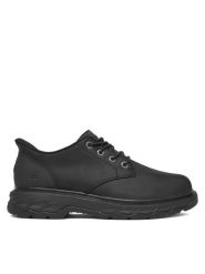 Skechers Półbuty Lockett 205307 BBK Czarny. Czarne codzienne półbuty męskie Skechers, bez wzorów, ze skóry, bez obcasa, bez zapięcia. Za 359.99 zł.