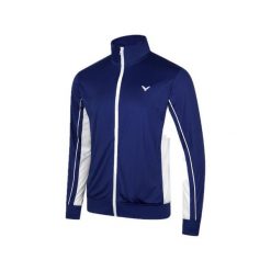 Bluza sportowa VICTOR J-43600 B. Niebieskie bluzy bez kaptura męskie Victor, xl, bez wzorów, bez kaptura. Za 169.99 zł.