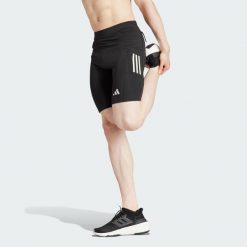Krótkie legginsy Own the Run. Czarne legginsy męskie ADIDAS, xl, bez wzorów, krótkie, do biegania. W wyprzedaży za 179.50 zł.