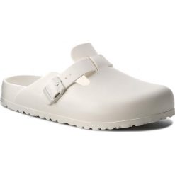 Klapki BIRKENSTOCK - Boston 0127133 White. Białe klapki i japonki męskie Birkenstock, z tworzywa sztucznego. W wyprzedaży za 169.00 zł.