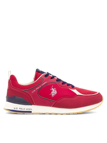 U.S. Polo Assn. Sneakersy TABRY007 Czerwony. Czerwone buty sportowe na co dzień męskie U.S. Polo Assn., m, bez wzorów, z materiału, bez ramiączek, bez kaptura. Za 215.99 zł.