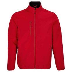 Męska Kurtka Soft Shell Falcon. Czerwone kurtki męskie SOL'S, m, bez wzorów, sportowe, bez ramiączek, bez kaptura. Za 259.99 zł.