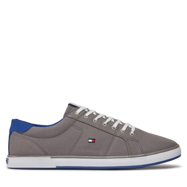 Tenisówki Tommy Hilfiger. Szare trampki męskie Tommy Hilfiger, bez wzorów, bez zapięcia. Za 169.99 zł.