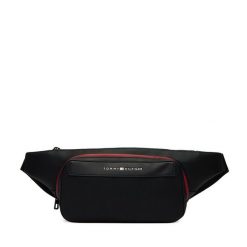 Nerka Tommy Hilfiger. Czarne saszetki męskie Tommy Hilfiger, bez wzorów, małe. Za 329.99 zł.