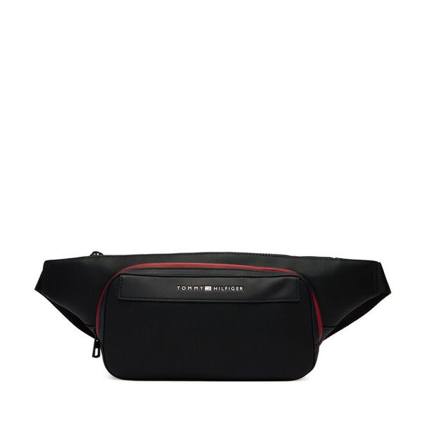 Nerka Tommy Hilfiger. Czarne saszetki męskie Tommy Hilfiger, bez wzorów, małe. Za 329.99 zł.