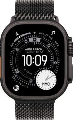 Smartwatch Apple Watch Ultra 3 (GPS + Cellular) 49mm Black Titanium Case with Black Milanese Loop, Medium. Czarne zegarki smartwatch Apple. Za 5,243.74 zł.