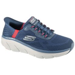 Buty sportowe Sneakersy męskie, Slip-ins: D'Lux Walker 2.0 - Rezinate. Niebieskie buty sportowe na co dzień męskie Skechers, m, bez wzorów, sportowe, bez ramiączek, bez kaptura, trekkingowe. Za 449.99 zł.