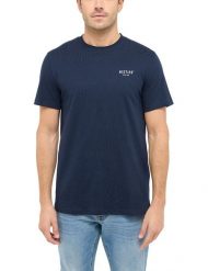 Męski T-Shirt Mustang Style Austin Dark Sapphire 1016273 4136. Niebieskie t-shirty męskie Mustang, m, bez wzorów, bez kołnierzyka, bez ramiączek. Za 89.99 zł.