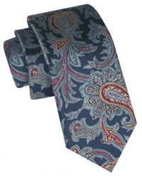 Klasyczny, Męski Krawat Alties - Odcienie Niebieskiego, Duży Wzór. Niebieskie krawaty i muchy męskie Alties, bez wzorów, z tkaniny, eleganckie. Za 49.00 zł.