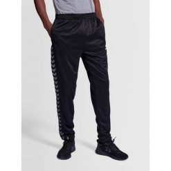 Spodnie dresowe męskie sportowe Hummel hml Authentic Pants. Czarne długie spodnie sportowe męskie HUMMEL, bez wzorów, z dresówki, do piłki nożnej. Za 191.00 zł.