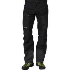 Lundhags ANTJAH Spodnie materiałowe black. Czarne długie spodnie sportowe męskie Lundhags, z bawełny, sportowe, długie. W wyprzedaży za 655.20 zł.