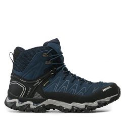 Trekkingi Meindl. Niebieskie buty trekkingowe męskie Meindl, bez wzorów, z gore-texu, bez zapięcia, trekkingowe, gore-tex. Za 1,099.00 zł.