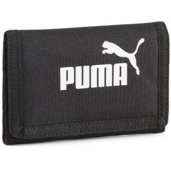 Portfel Puma Phase, Dla obu płci. Czarne portfele męskie Puma, bez wzorów, z poliesteru. Za 190.00 zł.