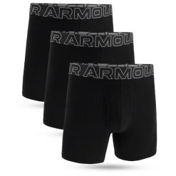 Bokserki sportowe męskie UNDER ARMOUR majtki 3-PAK. Czarne bokserki męskie Under Armour, m, bez wzorów. Za 151.99 zł.