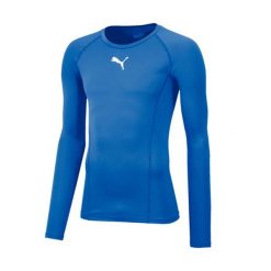 Koszulka męska Puma Liga Baselayer Tee LS. Niebieskie t-shirty sportowe męskie Puma, m, bez wzorów, sportowe, bez ramiączek. Za 149.00 zł.