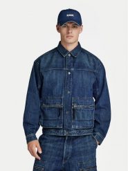 G-Star Raw Kurtka jeansowa Utility D24330-D577-G334 Niebieski Regular Fit. Niebieskie kurtki męskie G-Star Raw, m, bez wzorów, z bawełny, retro, bez ramiączek, bez kaptura. Za 699.99 zł.