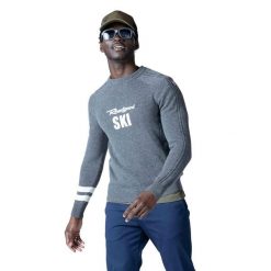 Sweter męski Rossignol Signature Rossignol Knit. Szare swetry męskie Rossignol, bez wzorów, sportowe, bez kołnierzyka, bez ramiączek. Za 739.99 zł.
