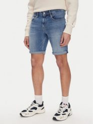 Tommy Jeans Szorty jeansowe Scanton DM0DM20960 Niebieski Slim Fit. Niebieskie szorty męskie Tommy Jeans, bez wzorów, z bawełny. Za 239.99 zł.