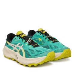 Buty do biegania Asics. Zielone buty do biegania męskie Asics, bez wzorów, bez zapięcia, do biegania. Za 719.99 zł.