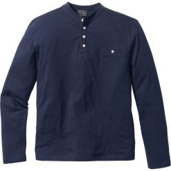 Shirt z długim rękawem Regular Fit bonprix ciemnoniebieski. Koszulki męskie z długim rękawem marki bonprix. Za 32.99 zł.