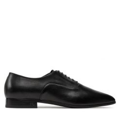 Półbuty KARL LAGERFELD. Czarne eleganckie półbuty męskie KARL LAGERFELD, wizytowe, bez obcasa, bez zapięcia. Za 529.99 zł.