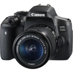 Lustrzanka Canon EOS 750D 18-55S 4CE Czarny (0592C025AA). Aparaty lustrzanki Canon. Za 2,684.99 zł.