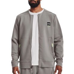 Bluza męska UNDER ARMOUR SUMMIT KNIT GRAPHIC FZ. Szare bluzy nierozpinane męskie Under Armour, m, bez wzorów, bez ramiączek, bez kaptura. Za 249.99 zł.