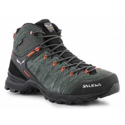 Buty trekkingowe męskie Salewa MS Alp Mate Mid WP. Zielone buty trekkingowe męskie Salewa, bez wzorów, z materiału, za kostkę, bez zapięcia, trekkingowe. W wyprzedaży za 684.15 zł.