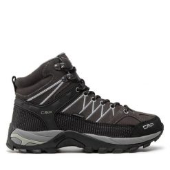 Trekkingi CMP. Szare buty trekkingowe męskie CMP, bez wzorów, sportowe, bez obcasa, bez zapięcia. Za 339.99 zł.