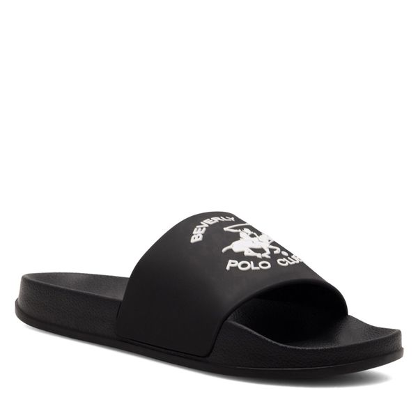 Klapki Beverly Hills Polo Club. Czarne klapki i japonki męskie Beverly Hills Polo Club, bez wzorów. Za 79.99 zł.