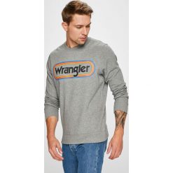 Wrangler - Bluza. Szare bluzy nierozpinane męskie Wrangler, z nadrukiem, z bawełny. Za 219.90 zł.