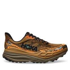 Buty do biegania Hoka. Brązowe buty do biegania męskie HOKA, bez wzorów, bez zapięcia, do biegania. Za 699.99 zł.