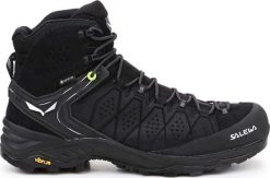 Buty trekkingowe męskie Salewa Alp Trainer 2 Mid GTX czarne r. 42. Czarne buty trekkingowe męskie Salewa, bez wzorów, bez zapięcia. Za 939.12 zł.