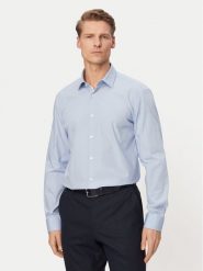 HUGO Koszula Koey 50561154 Błękitny Slim Fit. Niebieskie koszule męskie Hugo, m, bez wzorów, bez kołnierzyka, bez ramiączek. Za 349.99 zł.
