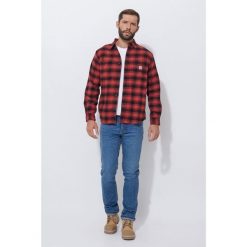 Koszula flanelowa w kratę Carhartt Rugged Flex Midweight. Czerwone koszule męskie Carhartt, xl, bez wzorów, bez kołnierzyka, bez ramiączek. Za 319.00 zł.