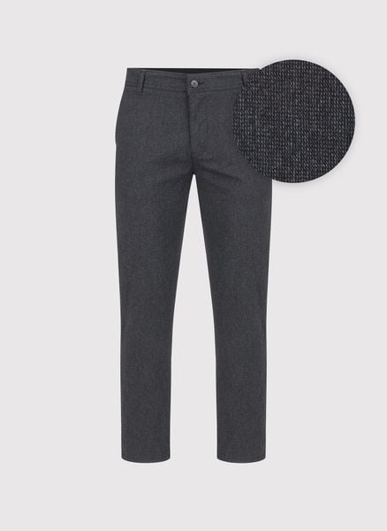 PAKO LORENTE – Grafitowe spodnie męskie chino. Szare eleganckie spodnie męskie Pako Lorente, bez wzorów, z bawełny, casualowe. Za 169.99 zł.