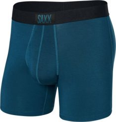 SAXX Bokserki męskie SAXX ULTRA Boxer Brief kapsle - turkusowy S. Niebieskie bokserki męskie Saxx, m, bez wzorów. Za 110.49 zł.