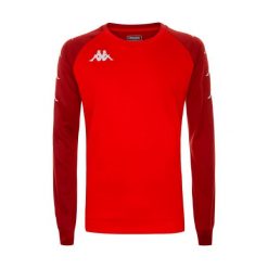 Bluza Kappa Parme. Czerwone bluzy nierozpinane męskie Kappa, m, bez wzorów, sportowe, bez ramiączek, bez kaptura. Za 230.00 zł.