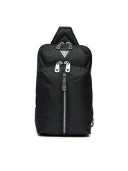 Guess Saszetka Lugano HMLUHN P5117 Czarny. Czarne saszetki męskie Guess, z aplikacjami, z materiału. Za 249.99 zł.