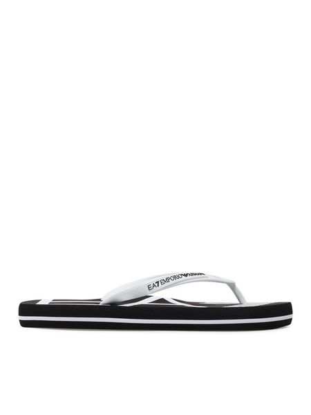 EA7 Emporio Armani Japonki XCQ004 XK196 A120 Biały. Białe klapki i japonki męskie EA7 Emporio Armani, bez wzorów, z syntetyku. Za 239.99 zł.